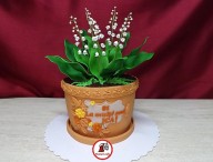 tort lacramioare ghiveci 3_Lily of the valley pot cake
